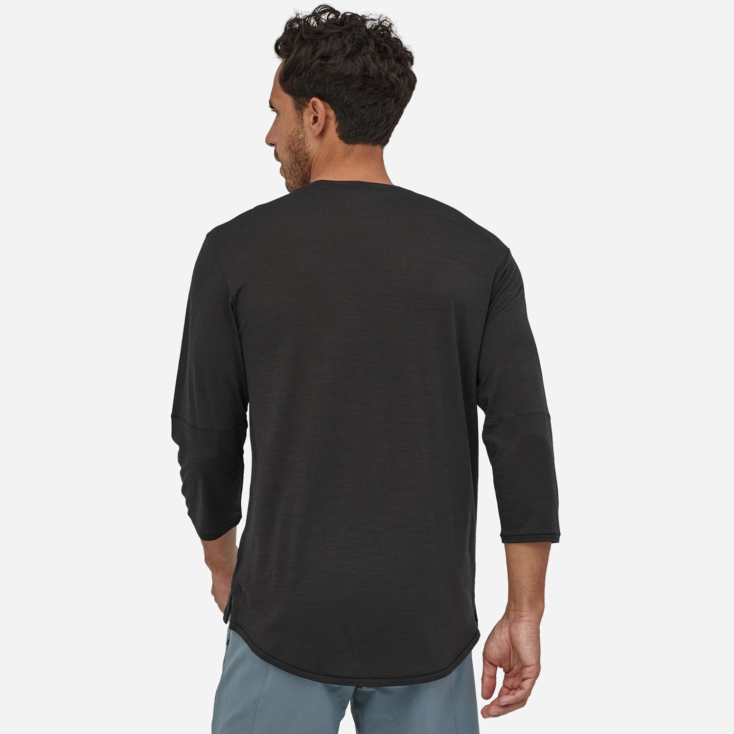 Patagonia Merino 3/4 Jersey - Black