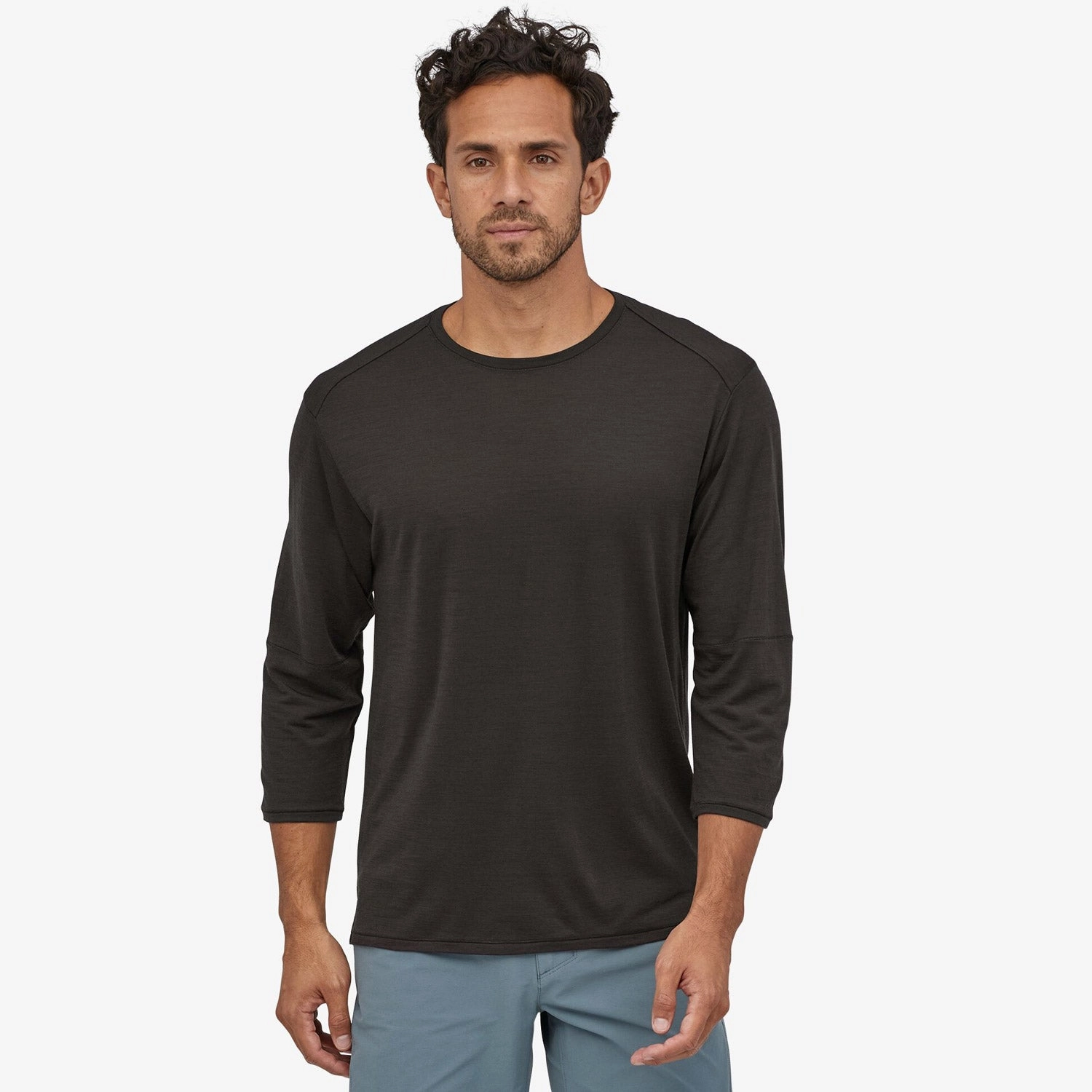 Patagonia Merino 3/4 Jersey - Black