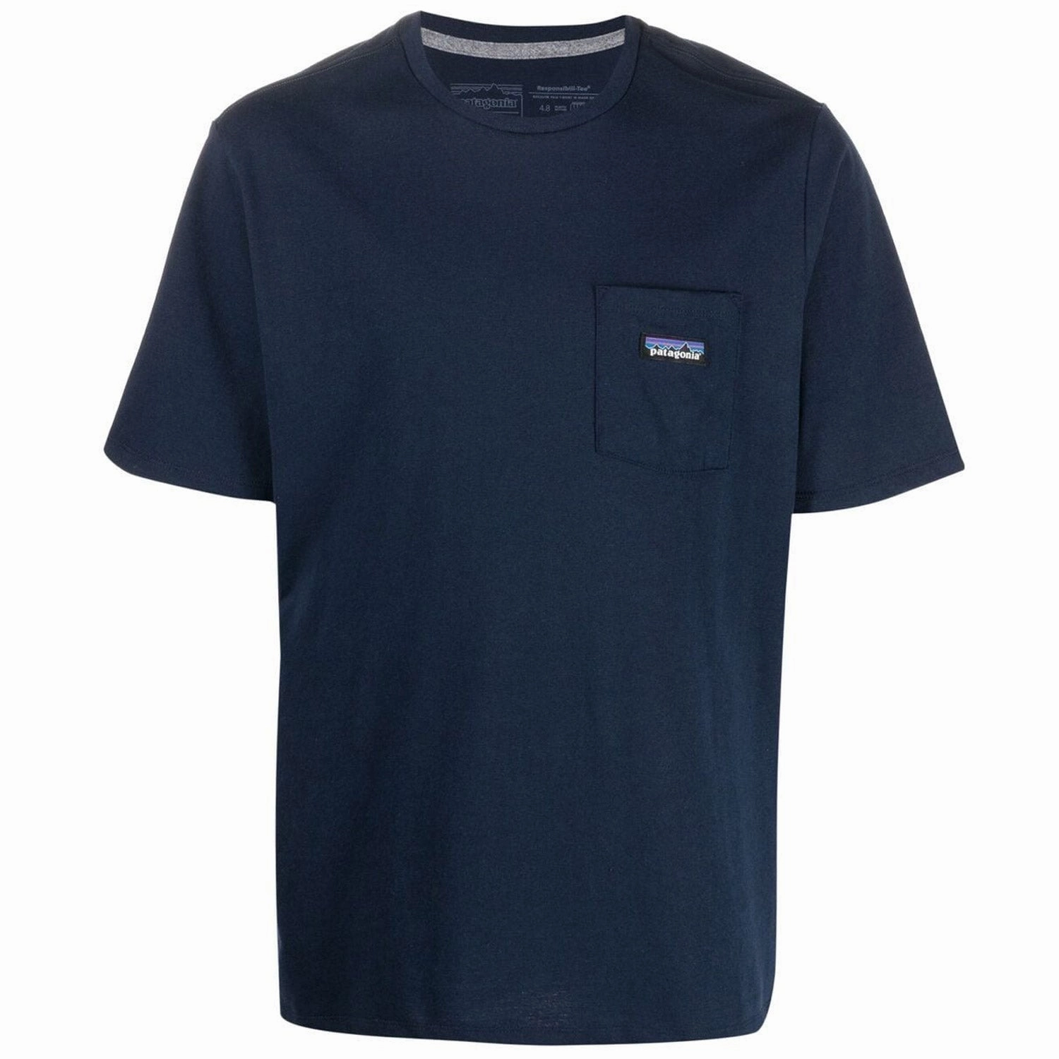 Patagonia P-6 Label Pocket Responsibili T-Shirt - Blue