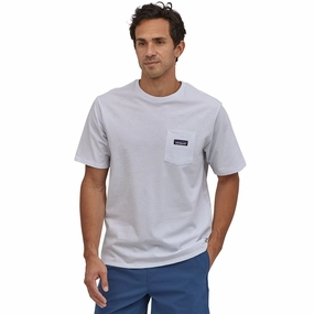 Patagonia P-6 Label Pocket Responsibili T-Shirt - White