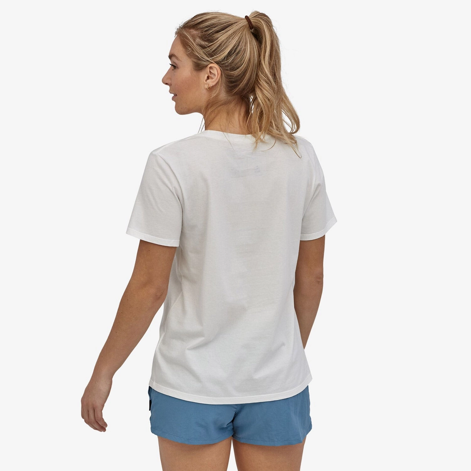 Patagonia Pastel P-6 Logo woman t-shirt - White