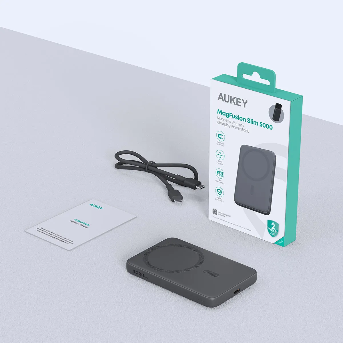 Pb-Ms03 Magfusion Slim 5000Mah Power Bank With Magsafe Compatible Flash Discount Today