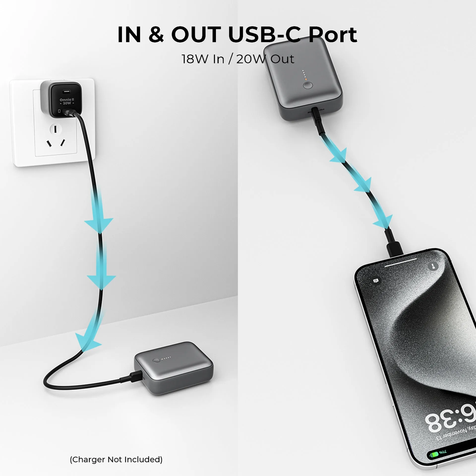 Sweet Deal Inside Save Big Online Pb-Y55 20W Usb C Pd & Usb Qc3.0 Scp 10000Mah Mini Power Bank