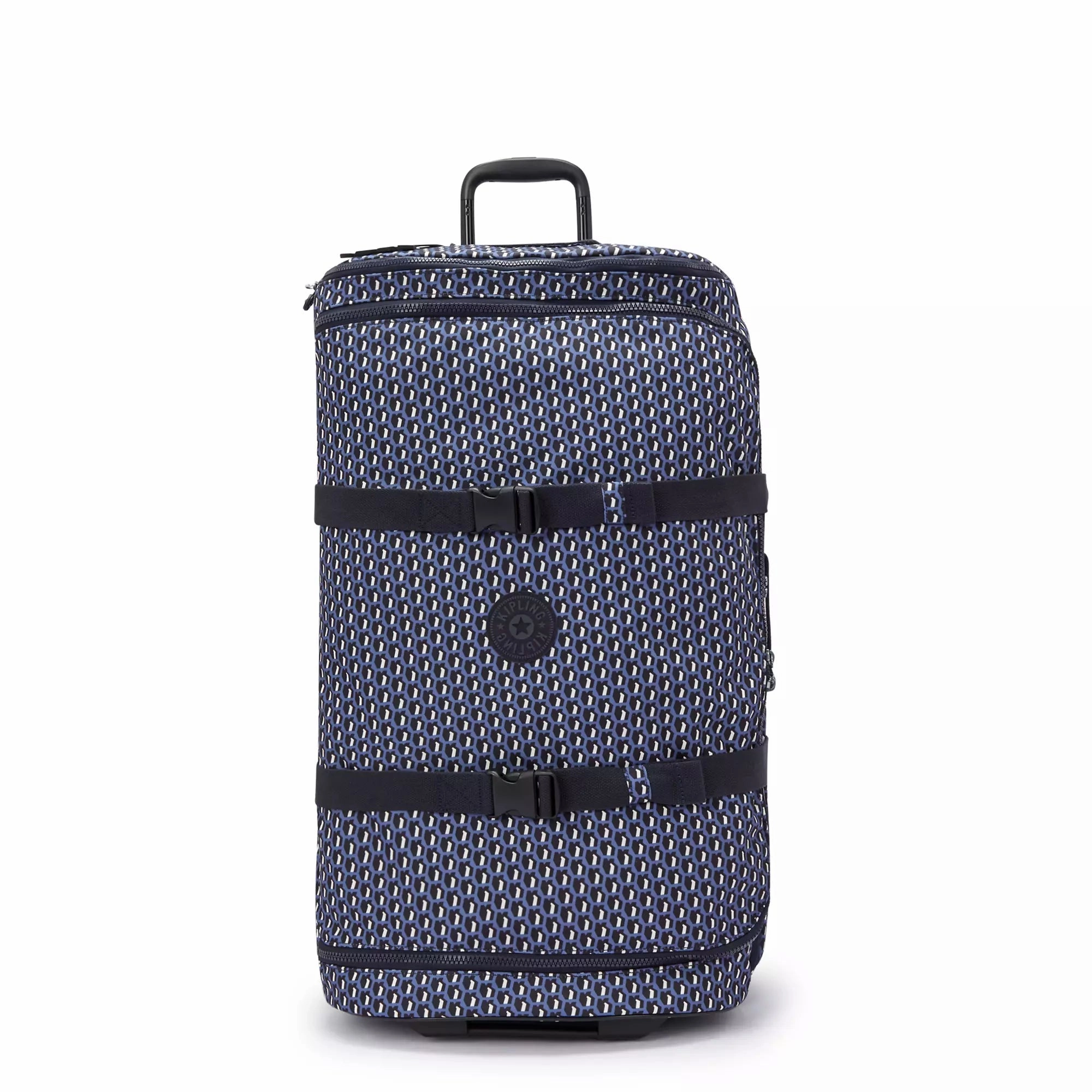 Price Drop Today Trendy Picks Today Kipling Aviana Large Printed Rolling Duffle Bag - 3D K Blue