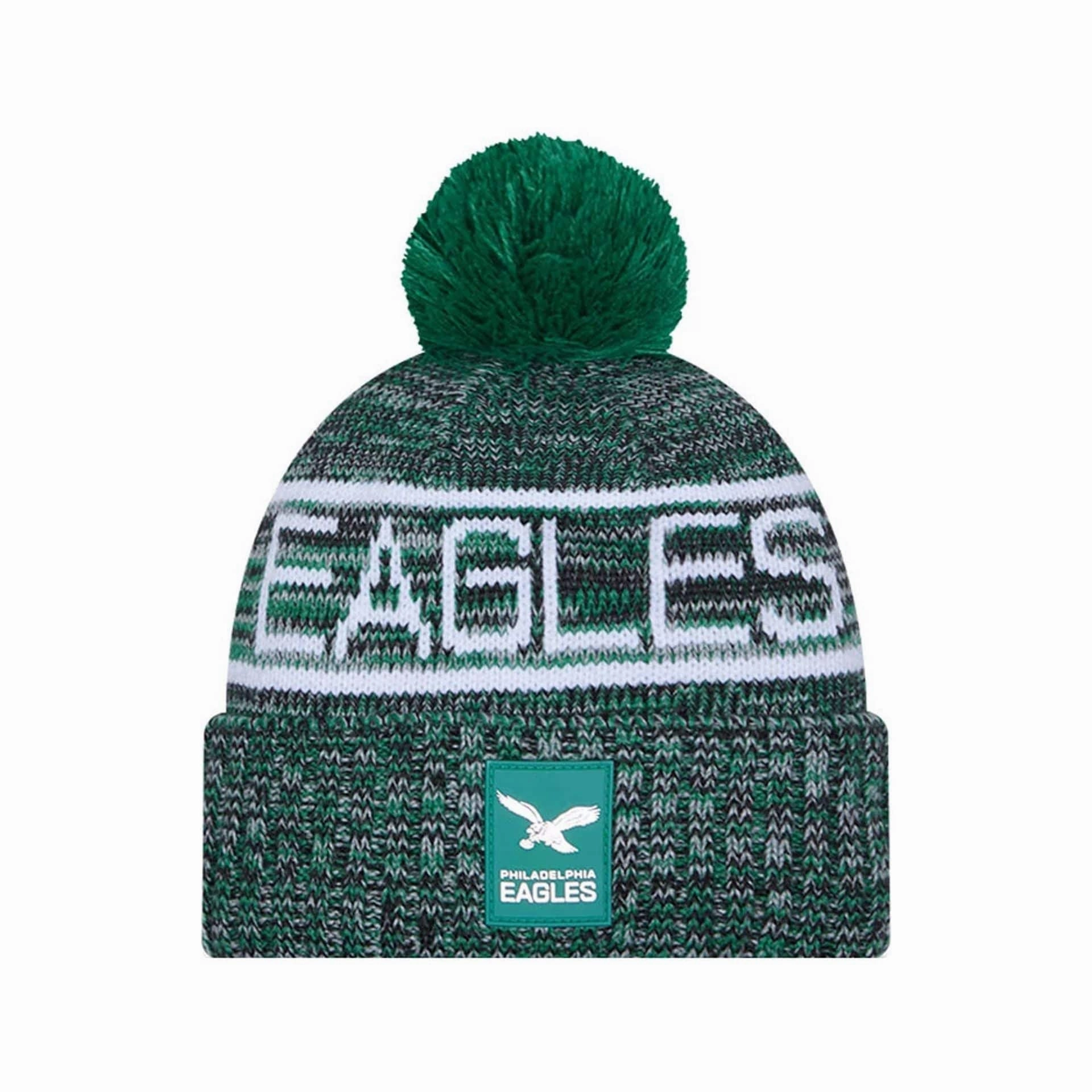 Philadelphia Eagles Nfl Sideline Green Sport Knit Beanie Hat Clearance Event