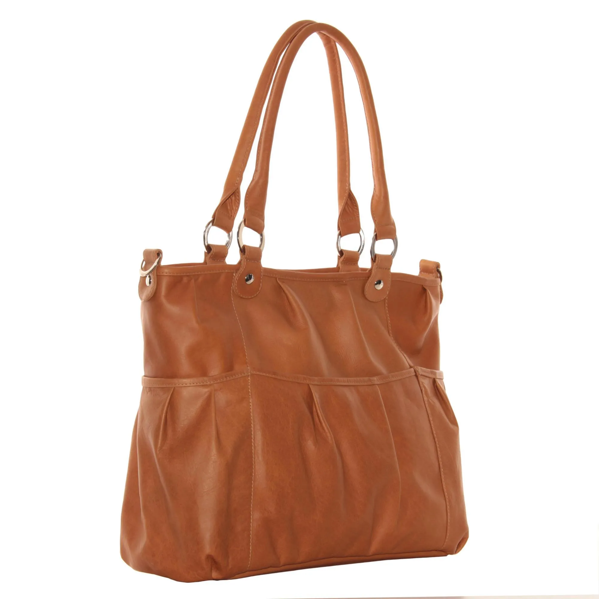 Perfect Gift Offer Todays Hot Savings Piel Leather Zippered Cross-Body Tote