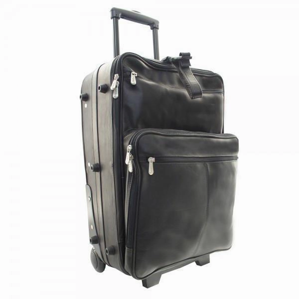 Best Deal Online Piel Leather 22" Wheeled Traveler