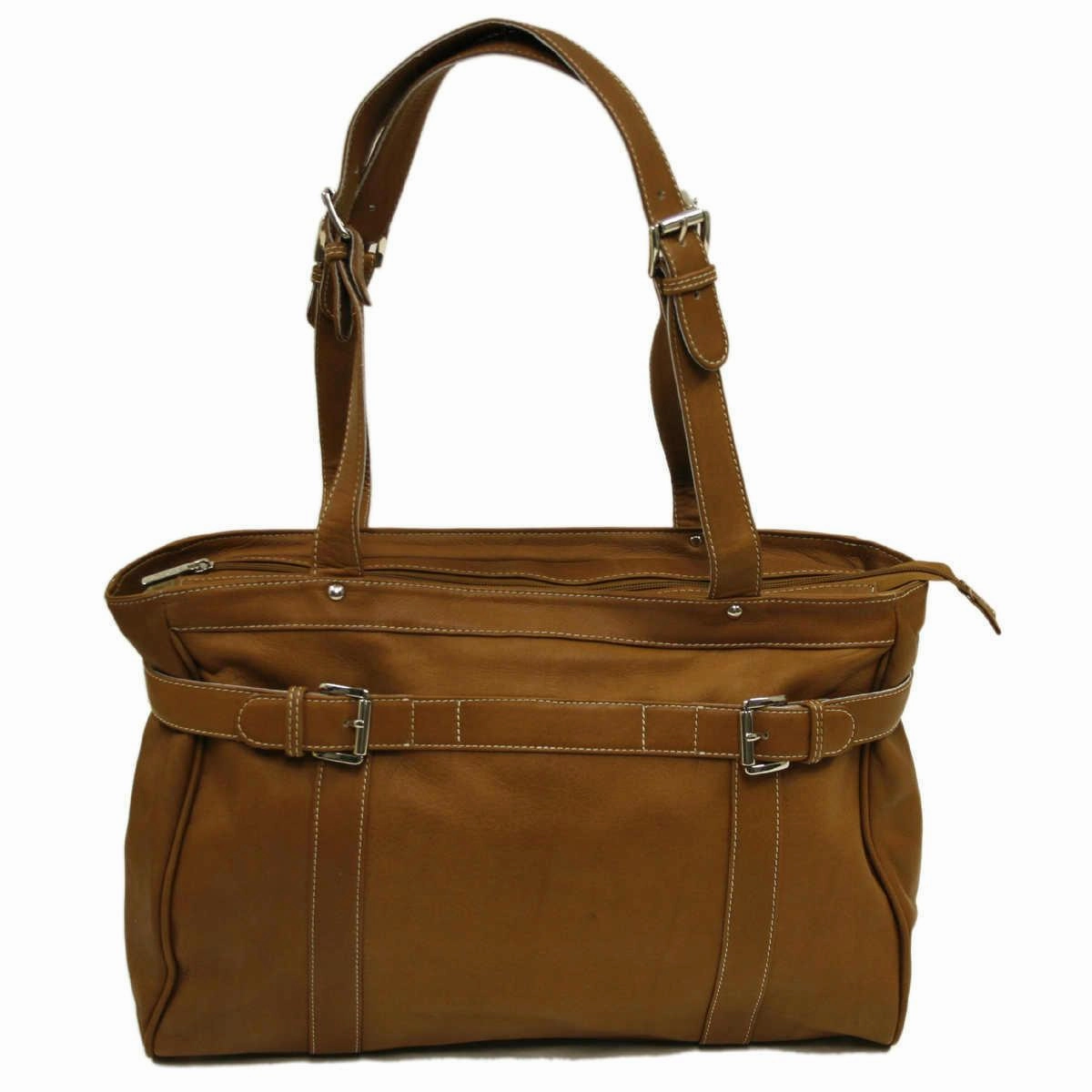Dont Miss Big Savings Shop Grab Now Piel Leather Belted Computer Tote