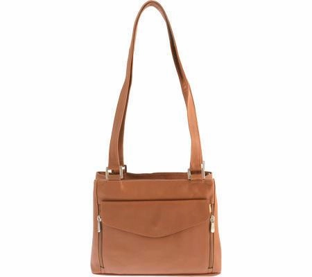 Grab It Fast Piel Leather Double Compartment Shoulder Bag