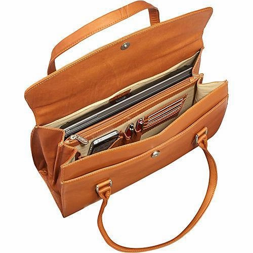 Todays Best Deal New Arrival Discount Piel Leather Ladies Computer Portfolio