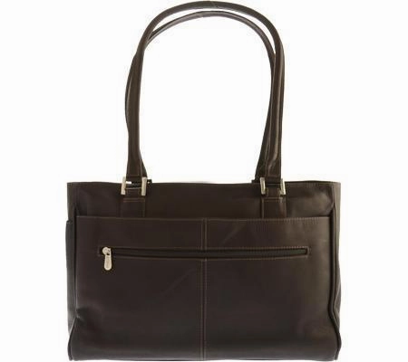 Special Price Offer Shop the Savings Piel Leather Ladies Laptop Tote With Pockets