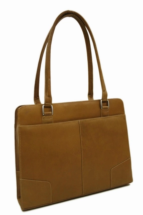 Hot Deal Alert Shop the Savings Piel Leather Laptop Shoulder Tote