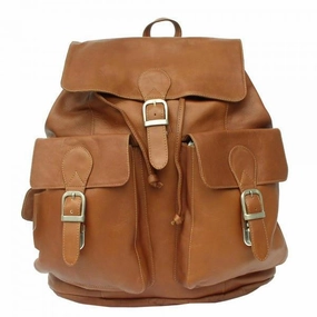 Piel Leather Large Buckle-Flap Backpack Trending Hot Deal