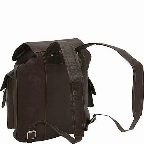 Piel Leather Large Buckle-Flap Backpack Special Price Offer MustHave Deals
