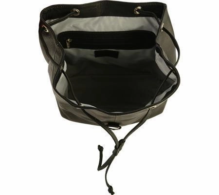 Online Exclusive Offer Piel Leather Medium Drawstring Backpack