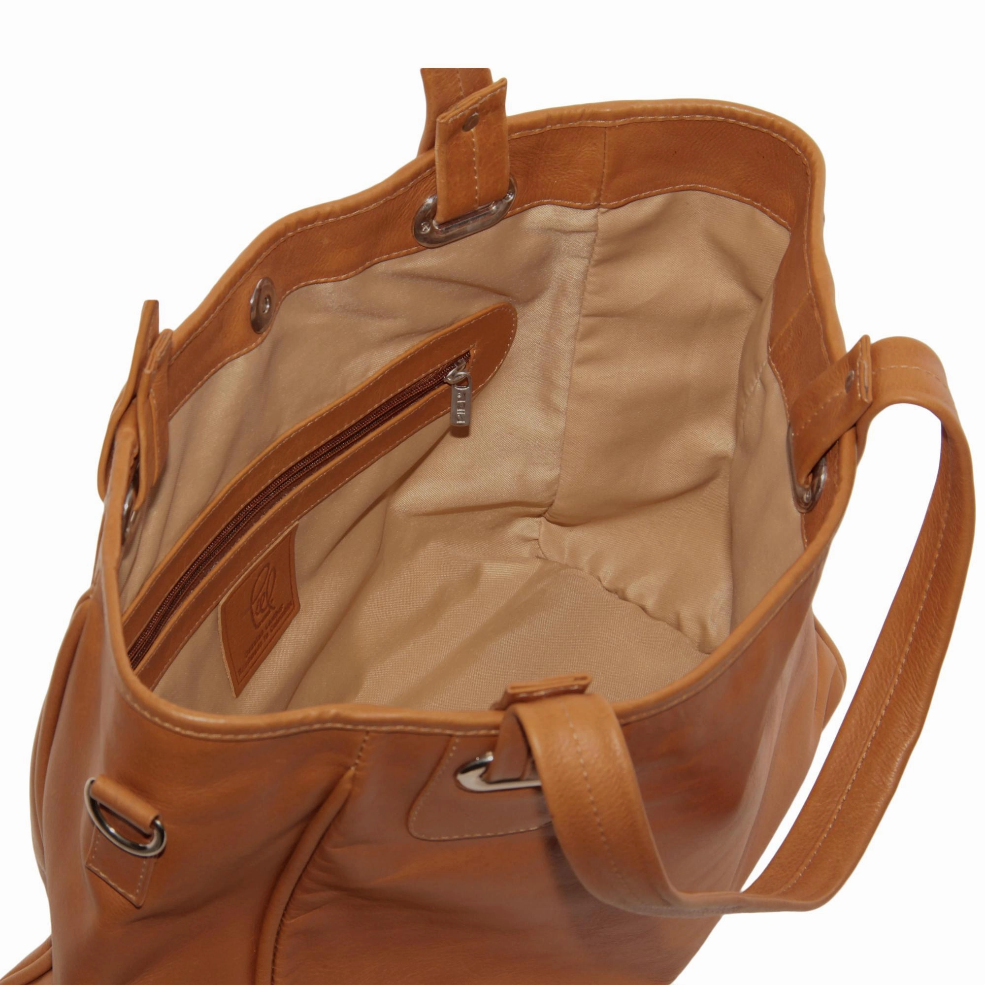 Piel Leather Open Tote Bag Instant Savings Deal