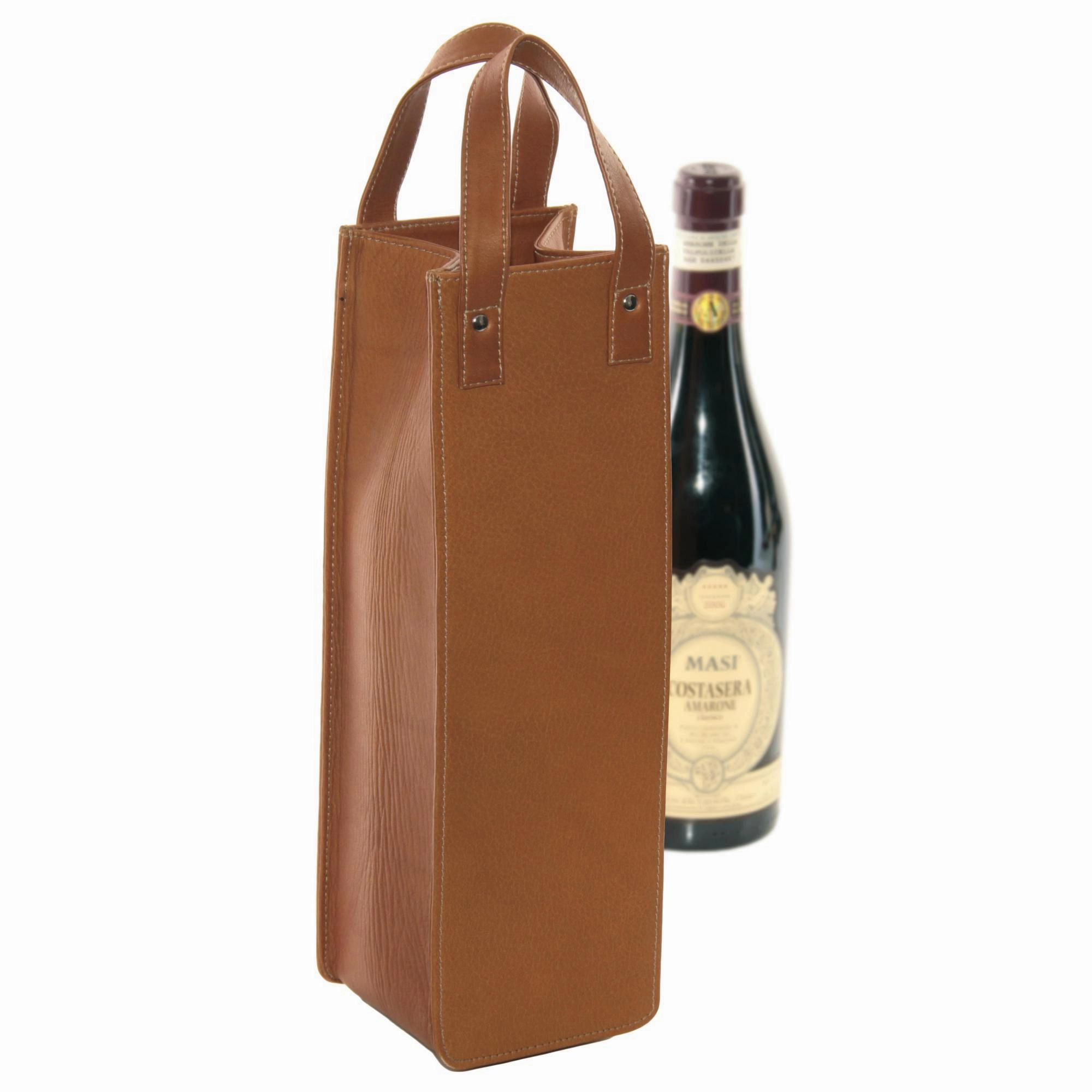 Piel Leather Single Wine Tote Special Occasion Discount Hot Offer Ending Soon