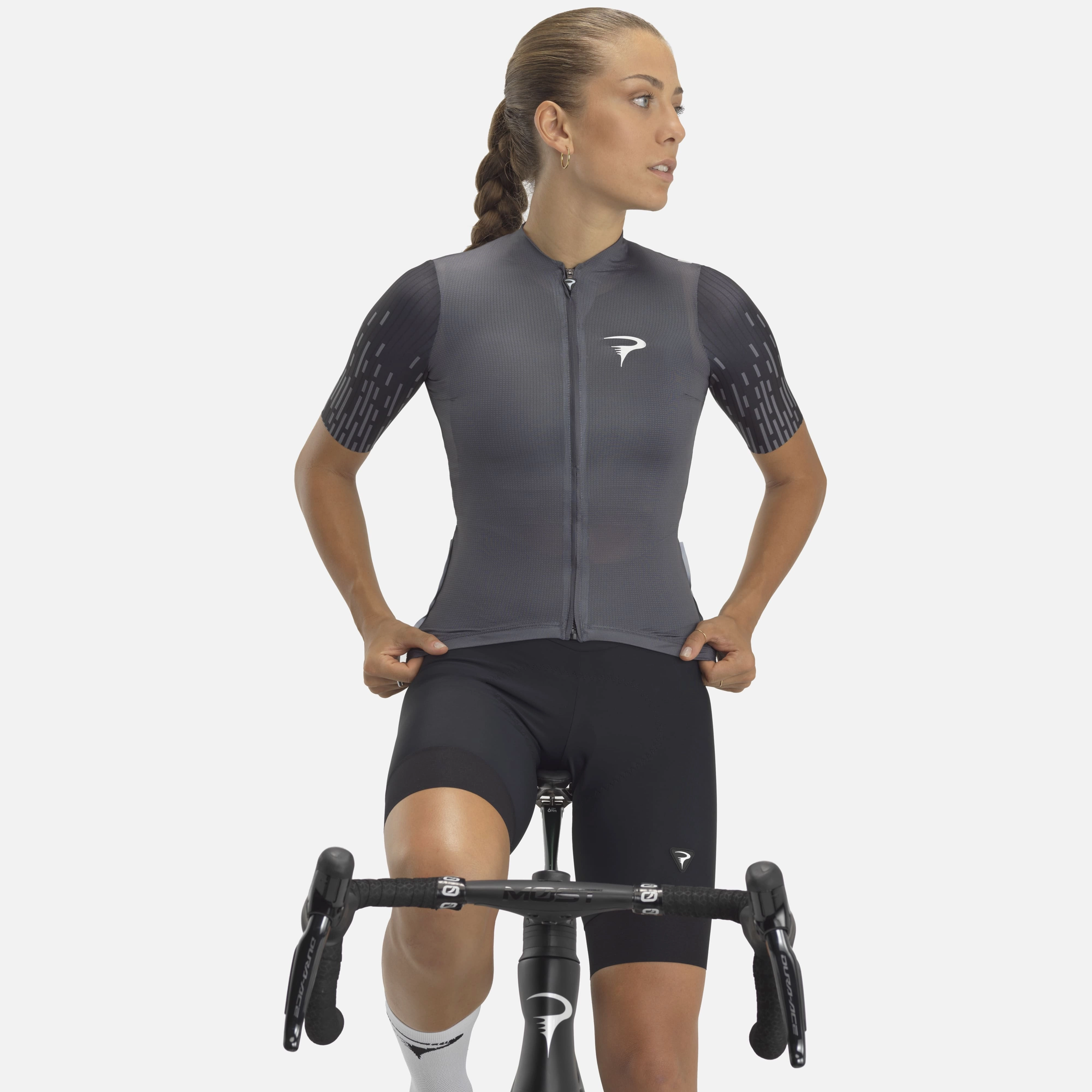 Pinarello F women jersey - Dark grey