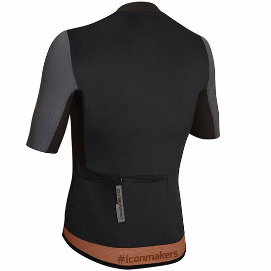 Pinarello Vertical Jersey - Black brown