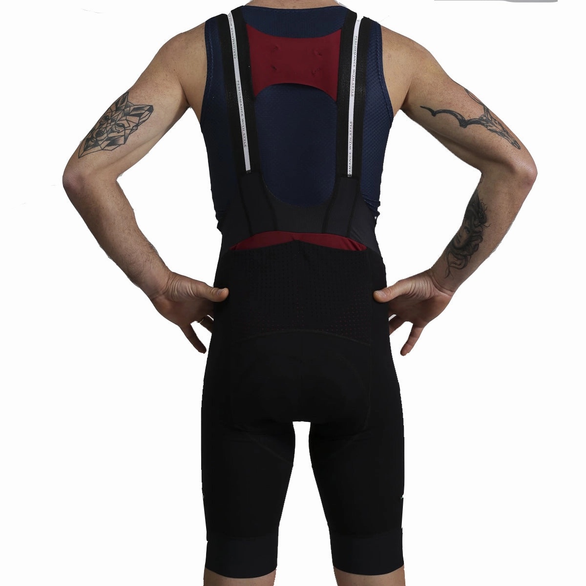 Pissei Bolgheri bib shorts - Black