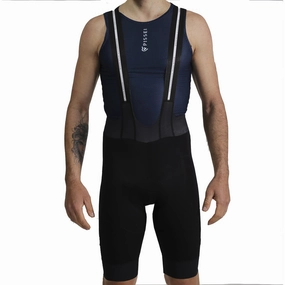 Pissei Bolgheri bib shorts - Black