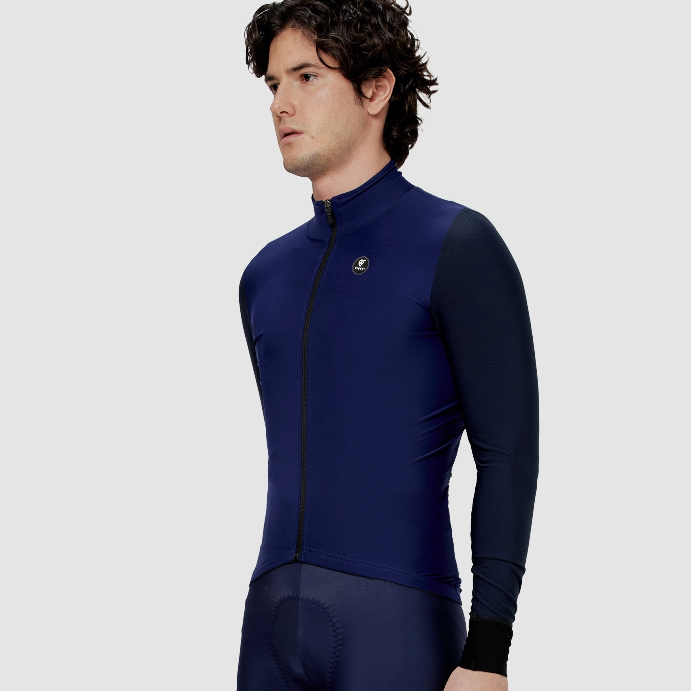 Pissei Monviso long sleeves jersey - Blue
