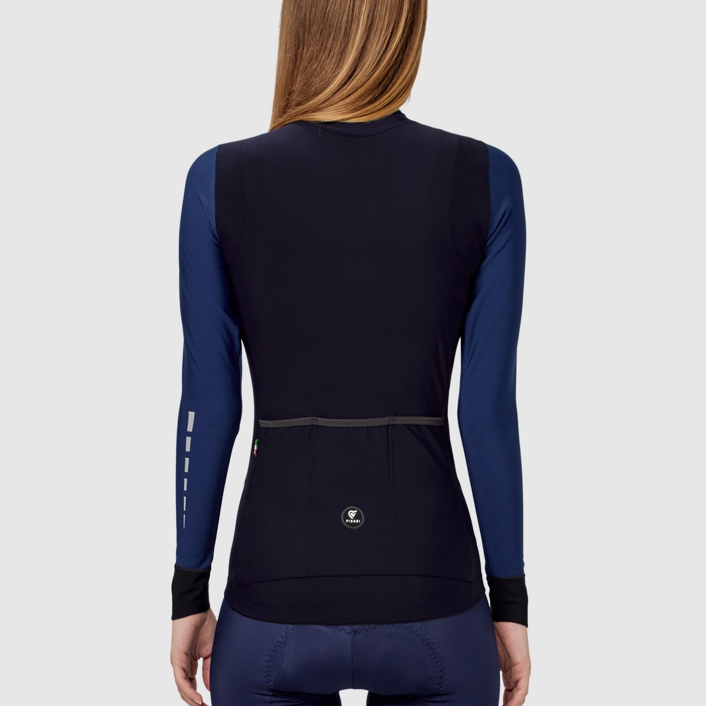 Pissei Monviso women long sleeves jersey - Blue