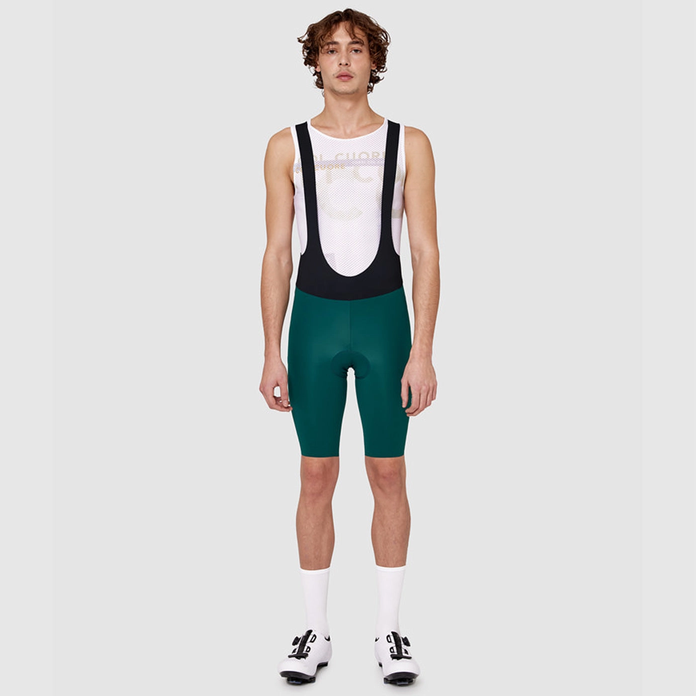 Pissei Prima Pelle bib short - Dark green