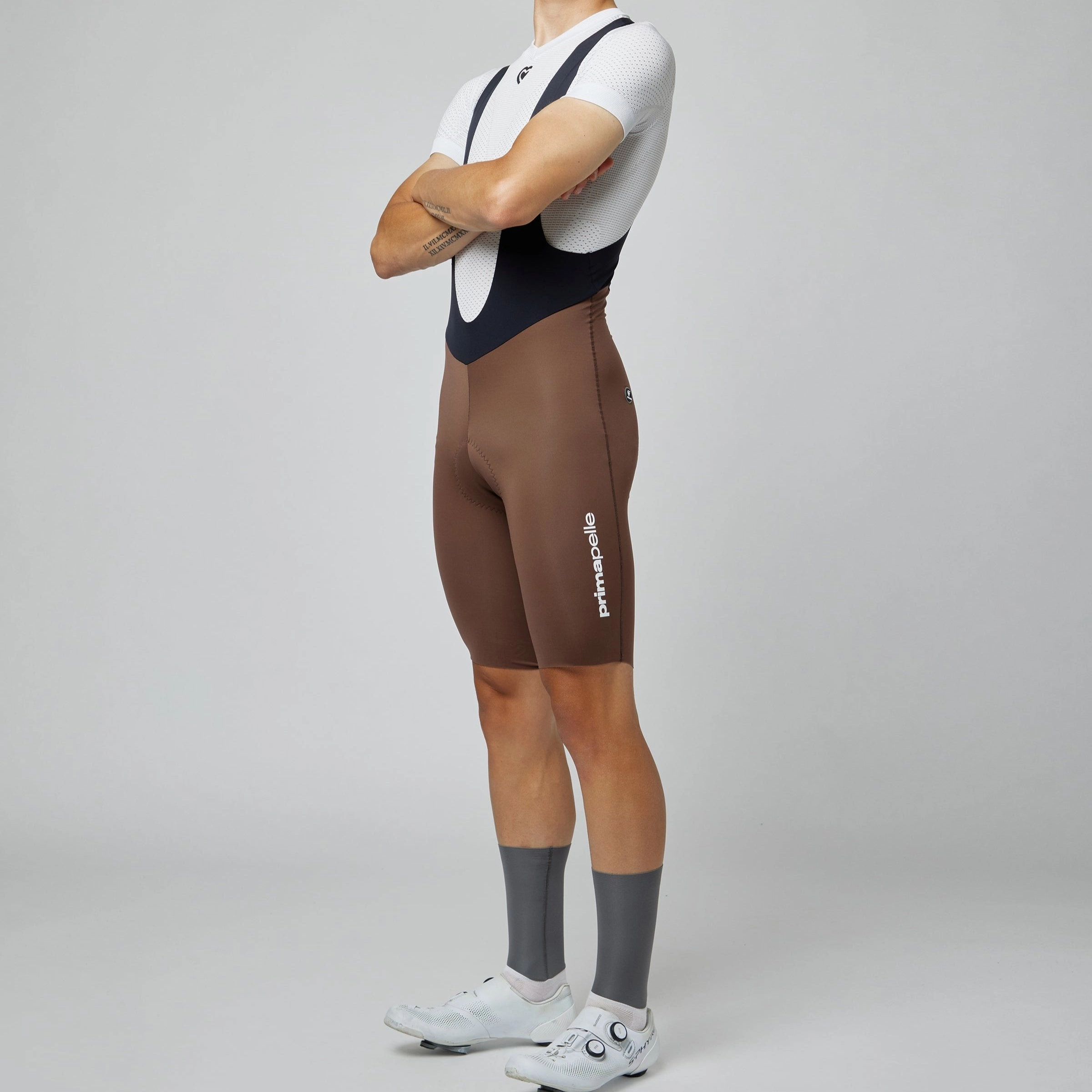 Pissei Primapelle thermal bib shorts - Brown