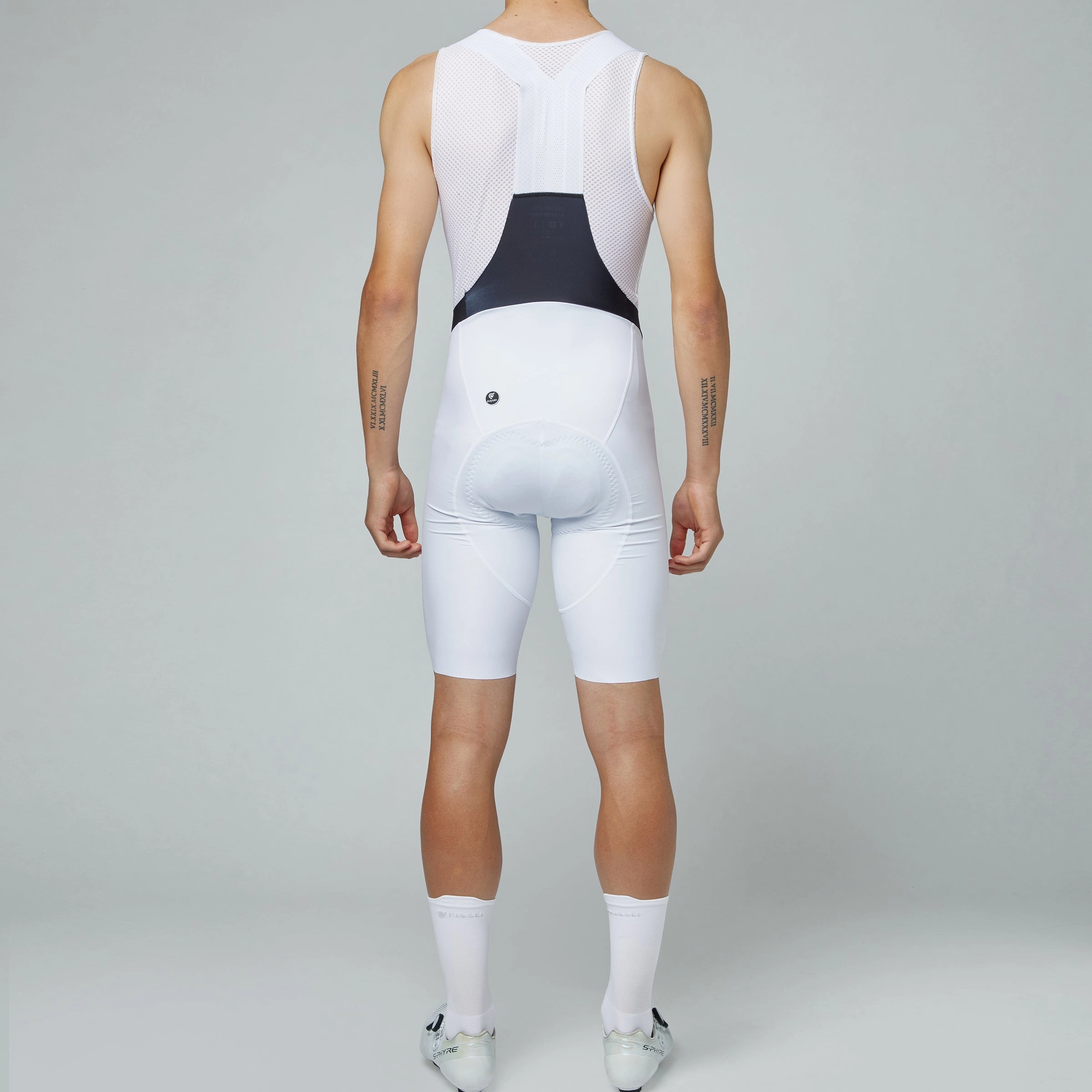 Pissei Sanremo bib shorts - White