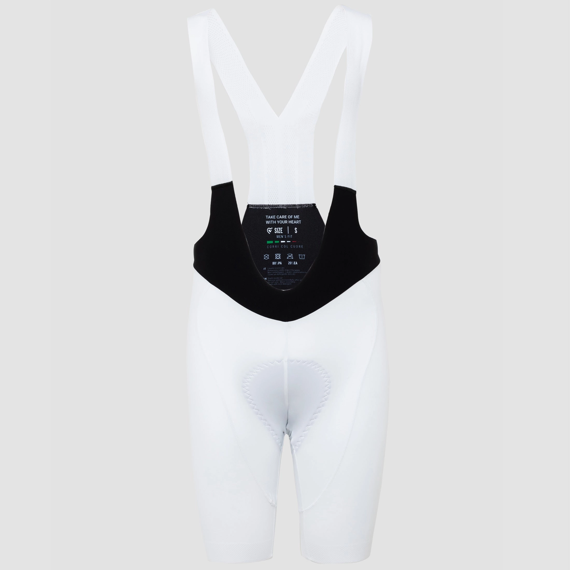 Pissei Sanremo bib shorts - White