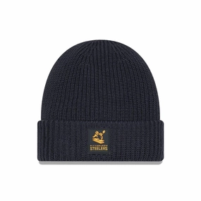 Flash Pick Today Pittsburgh Steelers Nfl Sideline Charcoal Cuff Knit Beanie Hat