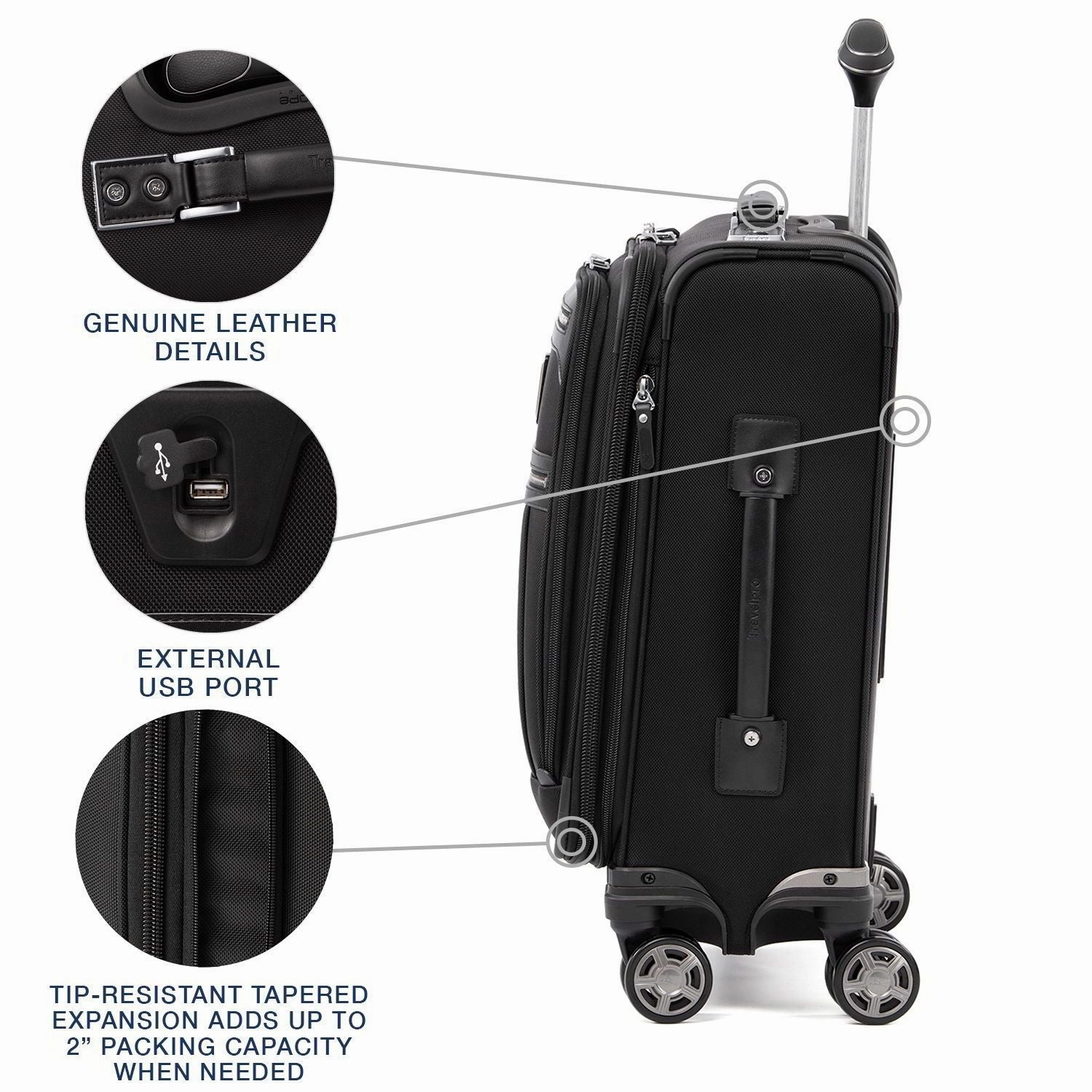 Platinum Elite International Expandable Carry-On Spinner Shop Save Today Dont Miss Out