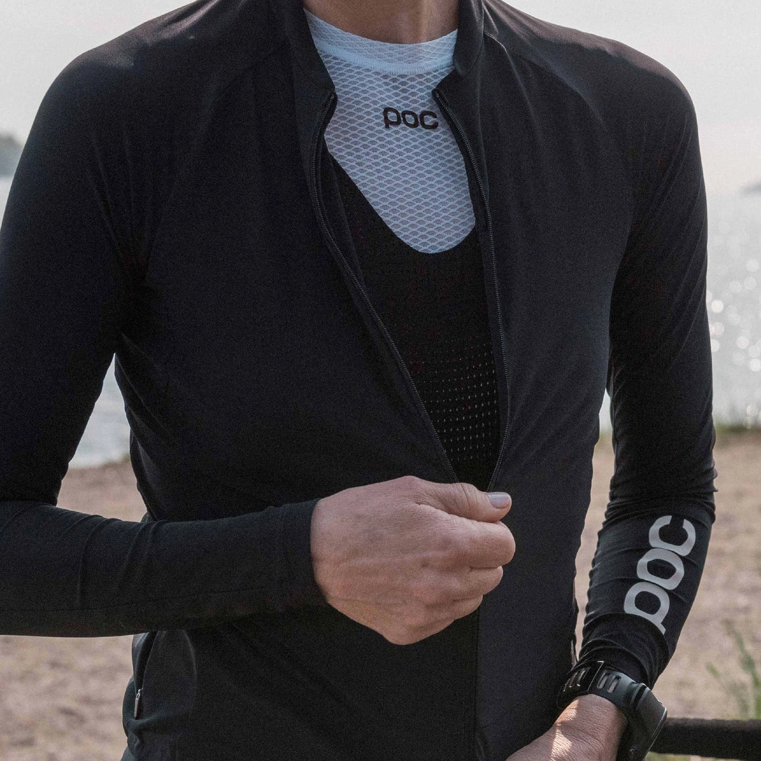 Poc Essential road woman long sleeve jersey - Blue