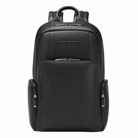 Porsche Design Roadster Leather Backpack Small - Black Trending Now Discount Trending Hot Picks
