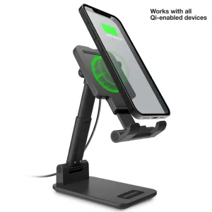 Todays Hot Savings Powerfold 10W Wireless Fast Charging Stand | Black