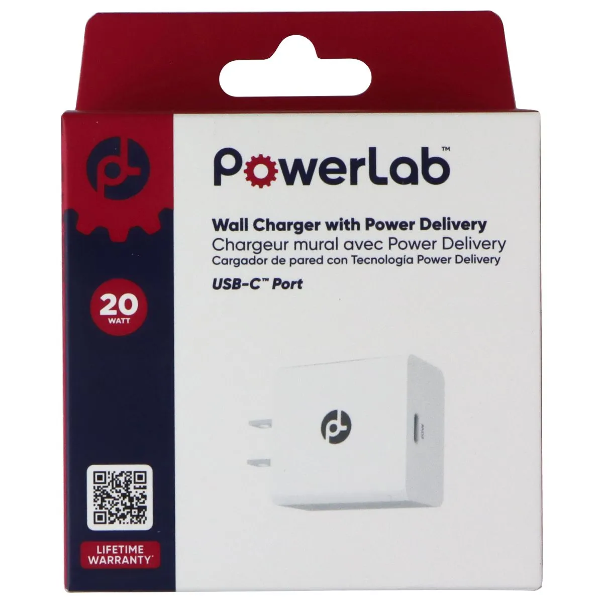 Weekend Sale Special Big Price Drop Powerlab 20W Usb-C Wall Charger With Power Delivery - White