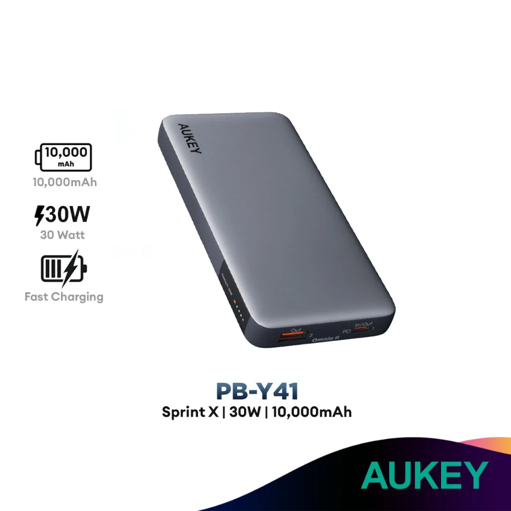 Aukey Sprint X Pb-Y41 | Pb-Y44 | Pb-Y43P | Pb-Y45 Up To 140W And 27600Mah Powerbank Today Only Hot Pick