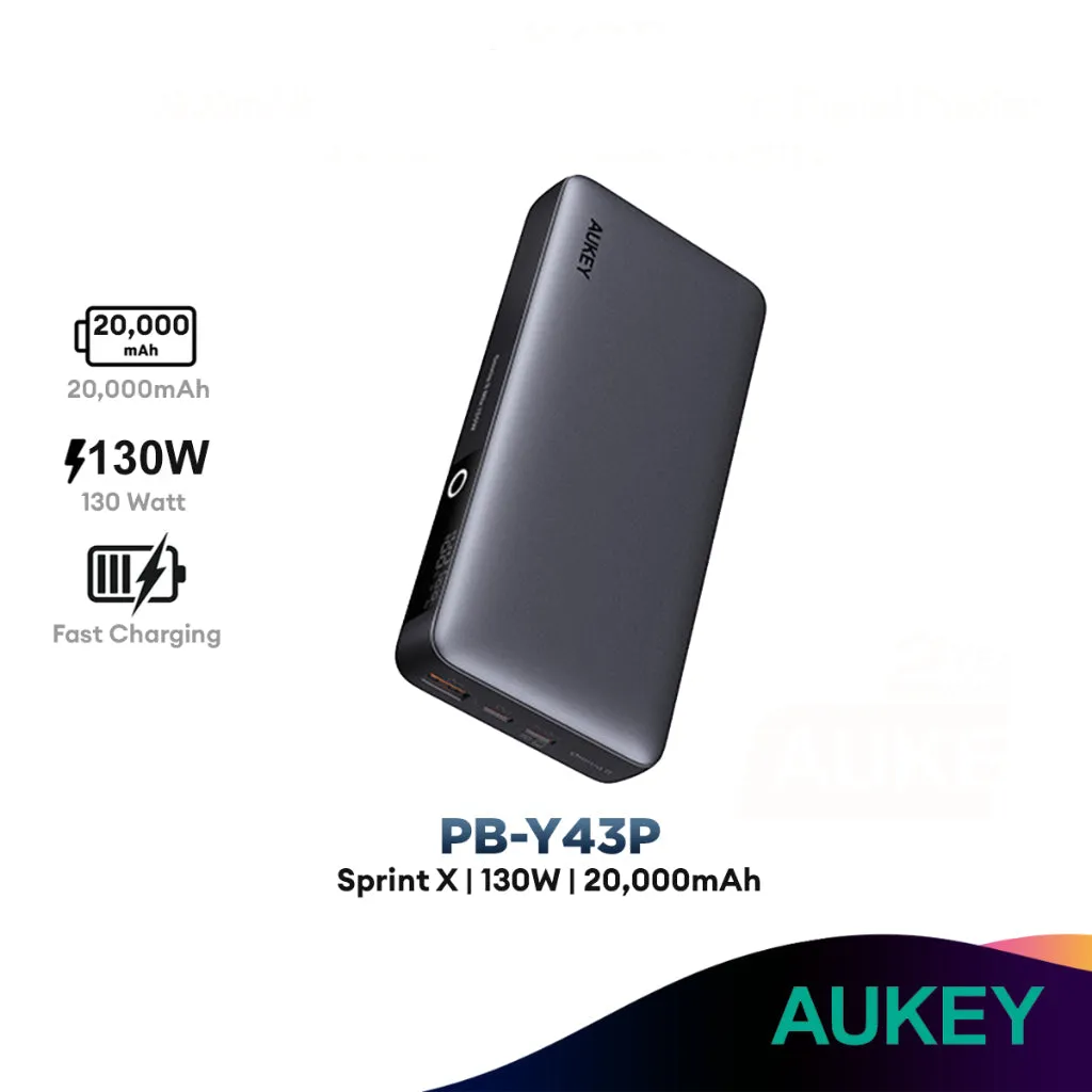 Grab Your Savings Sale Ending Soon Aukey Sprint X Pb-Y41 | Pb-Y44 | Pb-Y43P | Pb-Y45 Up To 140W And 27600Mah Powerbank