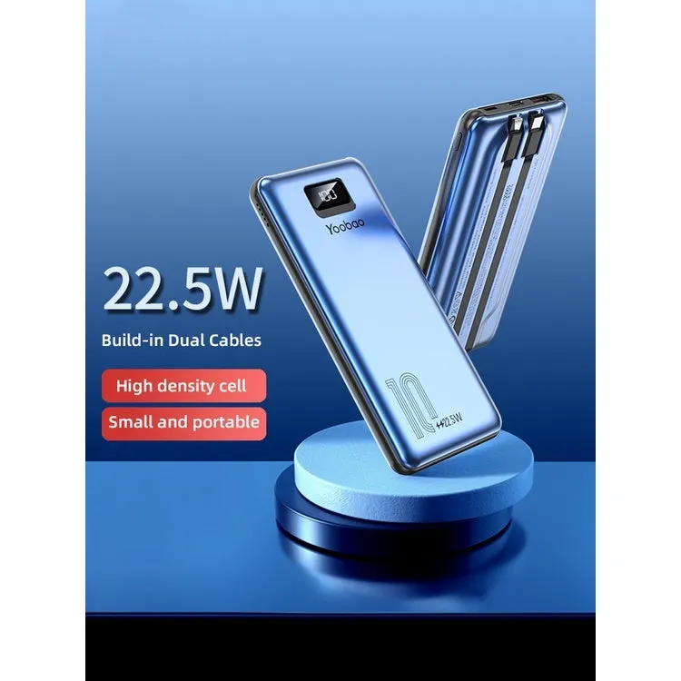 Limited Time Steal Weekend Specials Yoobao Lc6, Lc6 Pro 22.5W | Lc6 65W 20000Mah Fast Charging Power Bank Built In Cables (Lightning & Type C) Pd65W/Qc3.0 60W/Scp22.5W
