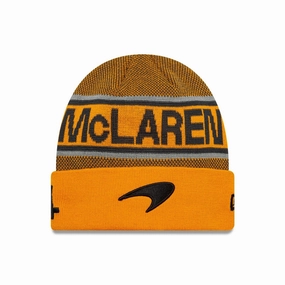 Mclaren Racing Replica Lando Norris Orange Cuff Knit Beanie Hat Today Only Special Flash Discount Today