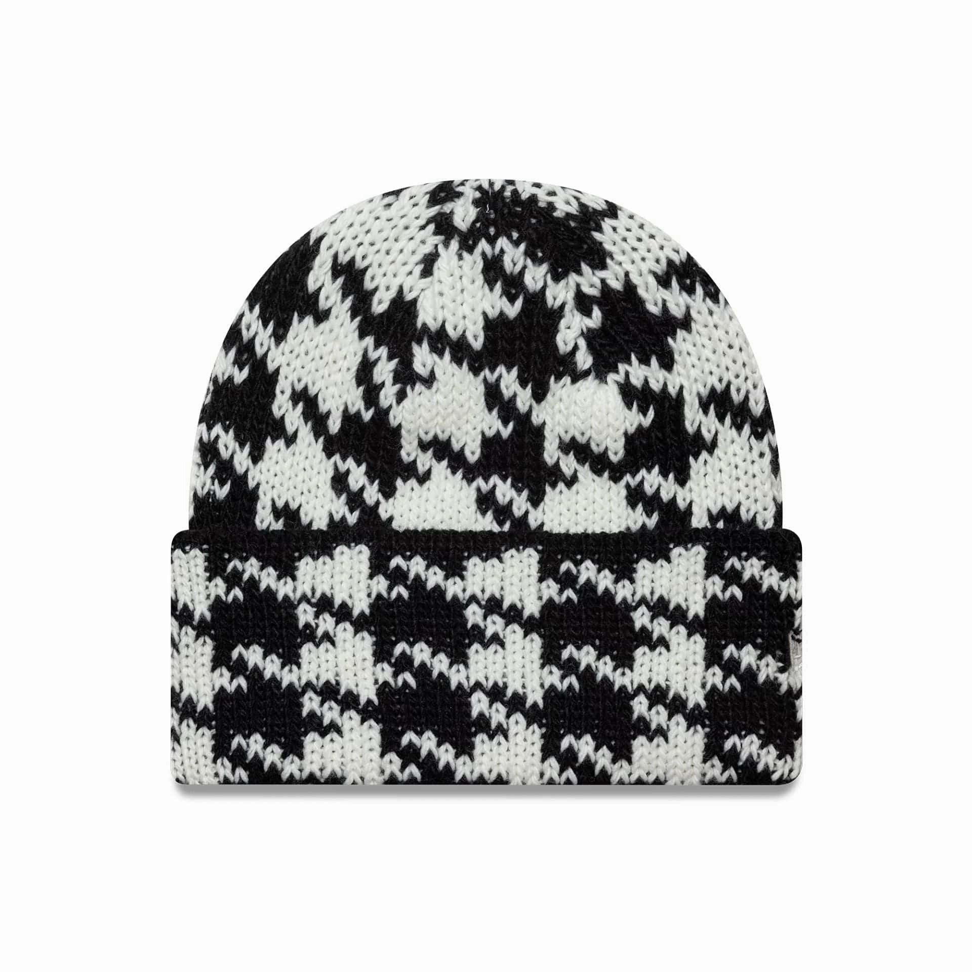 Trending Now Offer Flash Deal Alert New Era Houdstooth Black Cuff Knit Beanie Hat