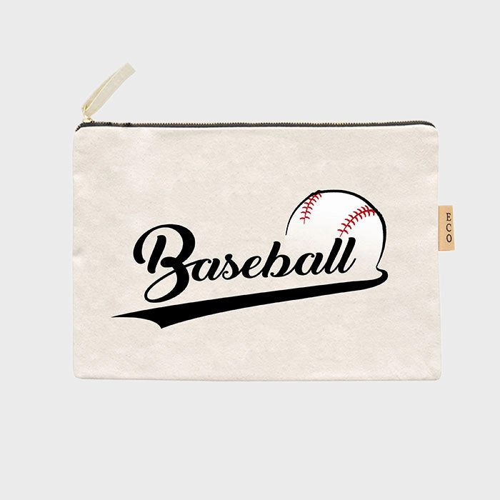 Perfect Gift Offer Baseball Message Cotton Canvas Eco Pouch Bag