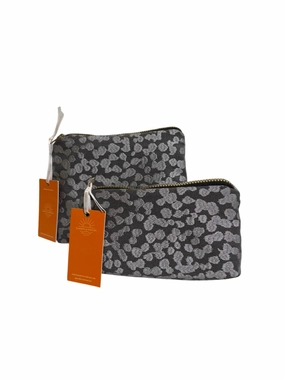 Make Up Bags Set In Silver  Print Big Clearance Event
