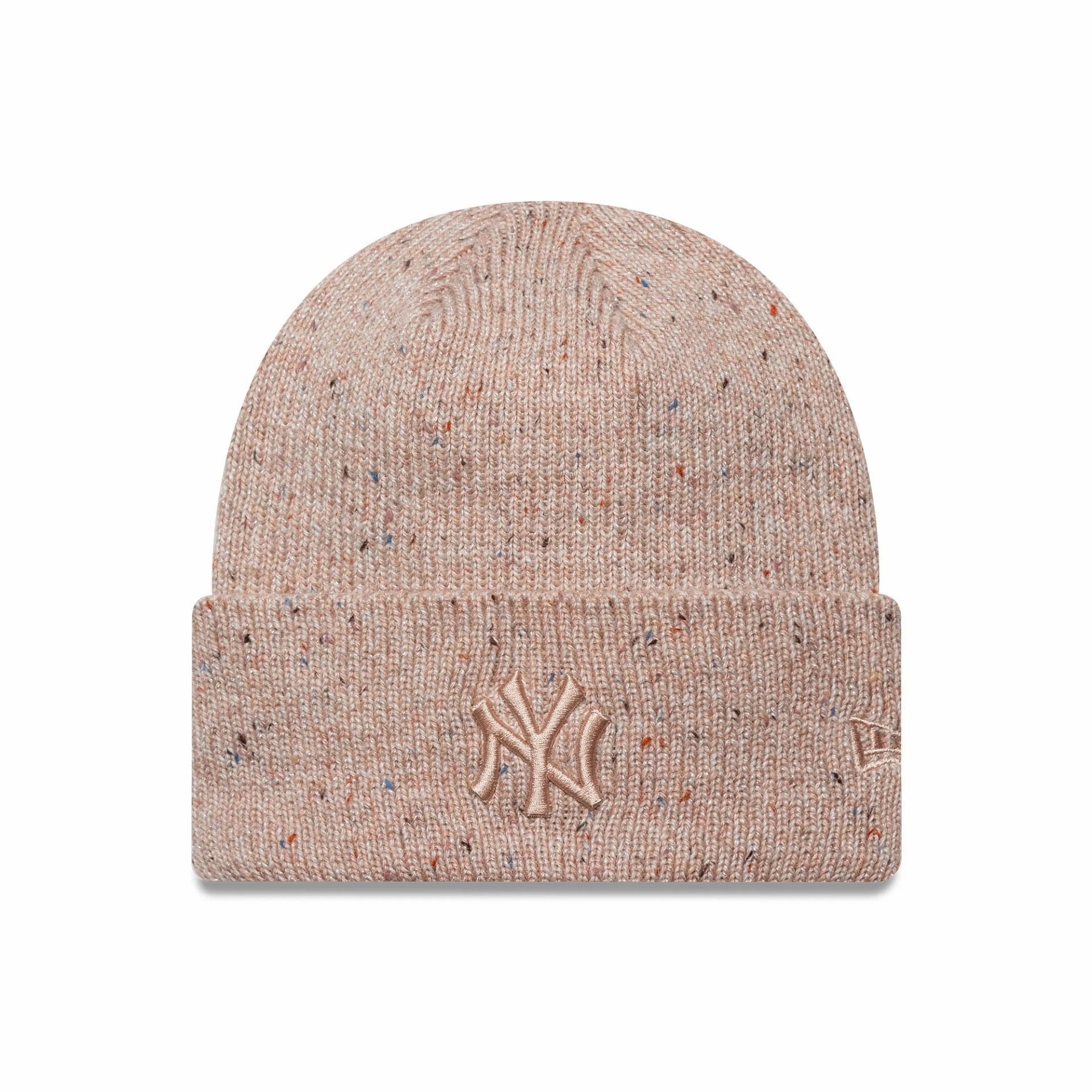 New York Yankees Womens Mlb Glitter Pastel Pink Cuff Knit Beanie Hat Instant Savings Deal