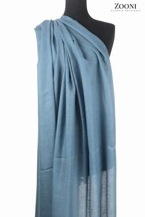 Pure Himalayan Pashmina Plain Shawl (Extra Soft) - Kashmir Blue Price Slash Today Clearance Steal Today