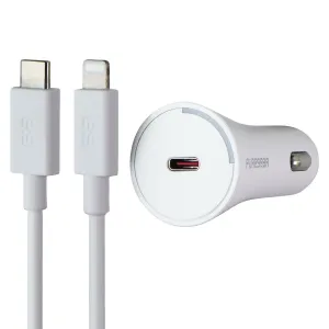Puregear Lightspeed 20W Lightning 8-Pin To Usb-C Car Charger - White Mega Savings Now Special Occasion Discount