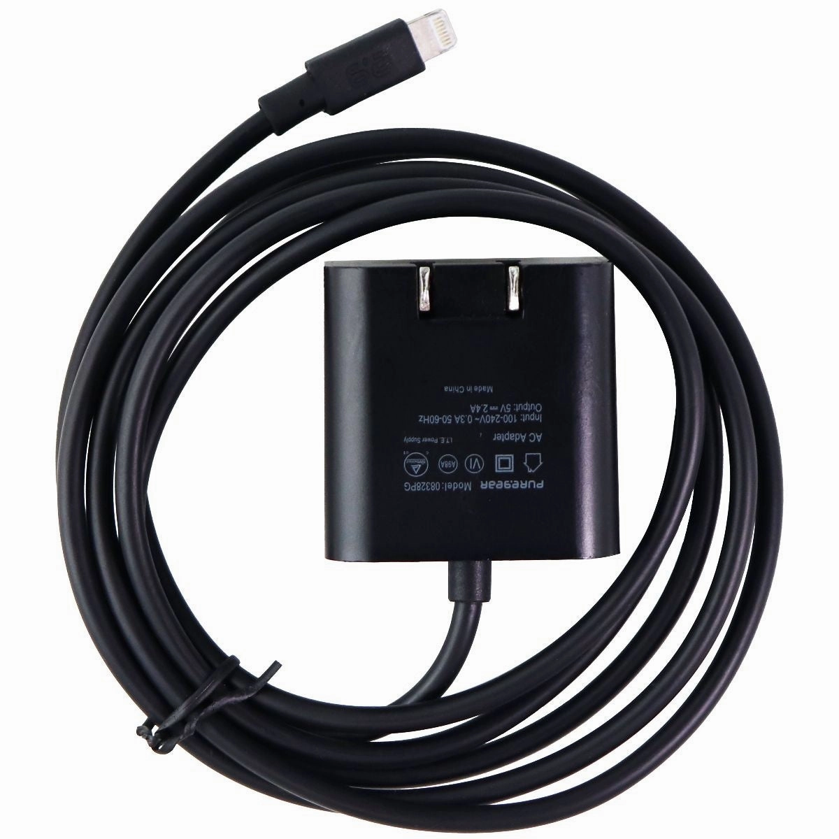 Clearance Savings Now Puregear 12W (5-Ft) Lightning 8-Pin Wired Wall Charger For Iphone/Ipad - Black
