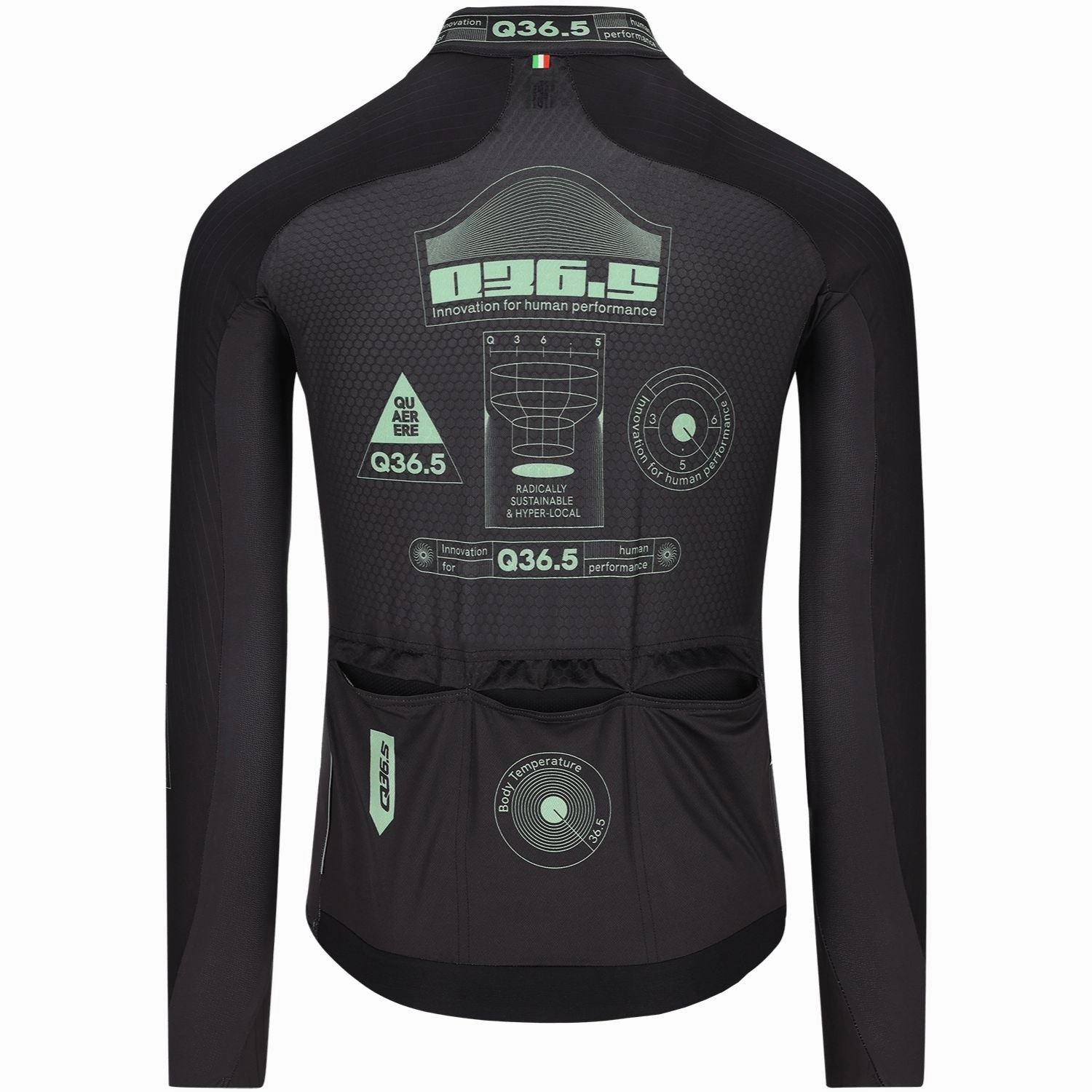 Q36.5 Gregarius Hybrid Aeroflow long sleeves jersey - Black