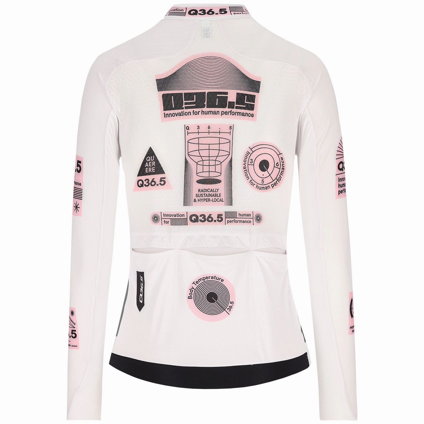Q36.5 Gregarius Hybrid Light Retrofuture women long sleeves jersey - White
